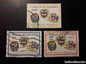 Selos: COLOMBIA YVERT 622 + A-465/6 SERIE COMPLETA USADA 1966 ESCUDOS, VISITA PRESIDENTES PEDIDO MÍNIMO 3€
